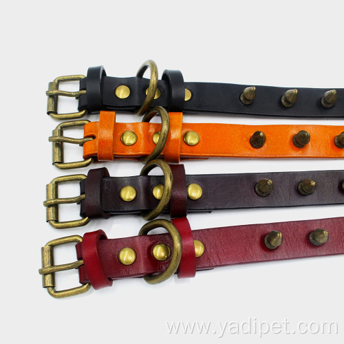 copper rivets pet collar and dog collar